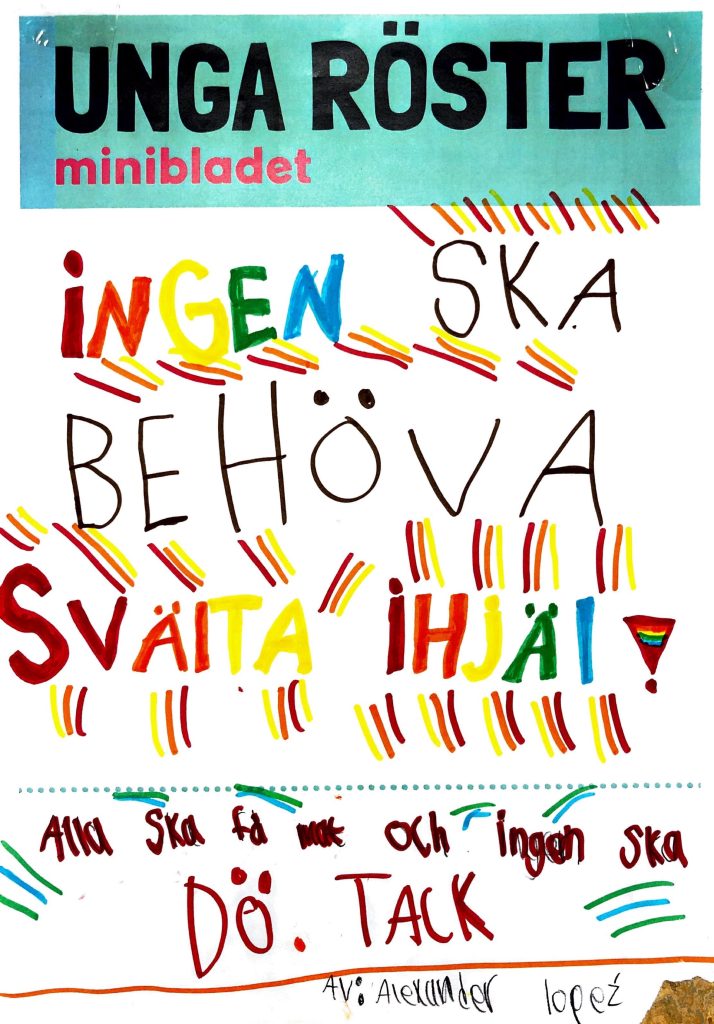 Ingen ska behöva svälta ihjäl.