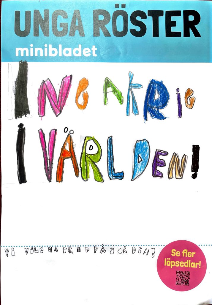 Löpsedel: Inga krig i världen